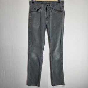 Levi's 511 Jeans Mens 29x30 Medium Wash Gray Denim Skinny Leg Pants Low Rise